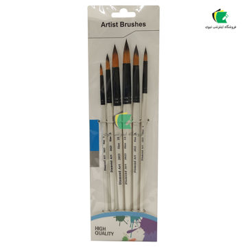 قلمو گرد چینی مدل قلم مو دیاموند آرت مجموعه 6 عددی